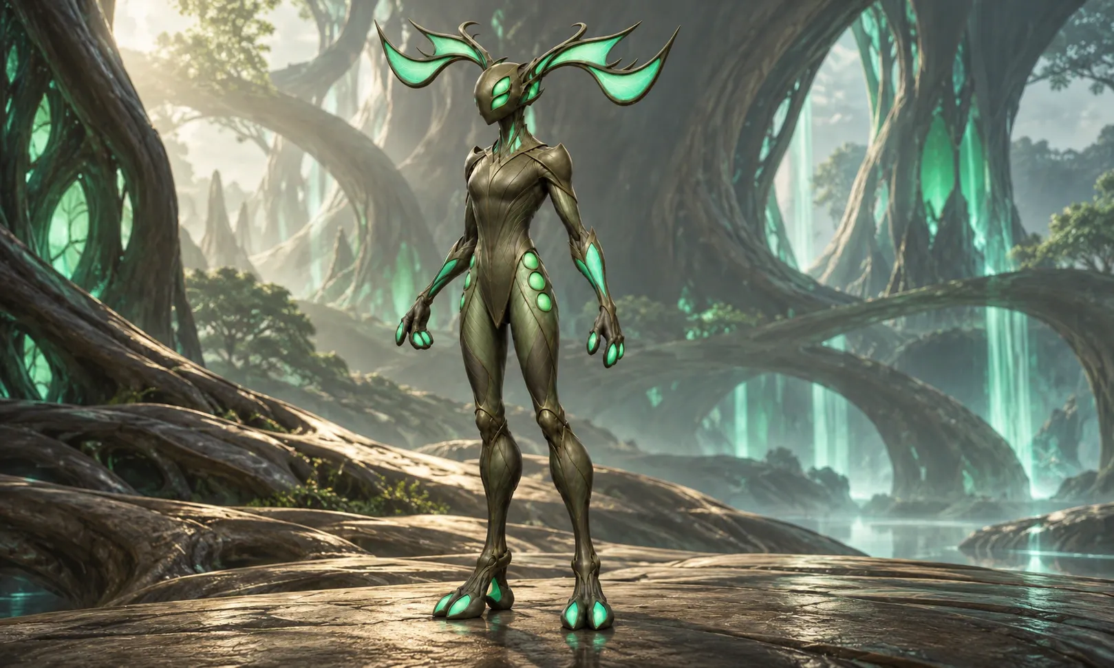 Echari full-figure marketing illustration
