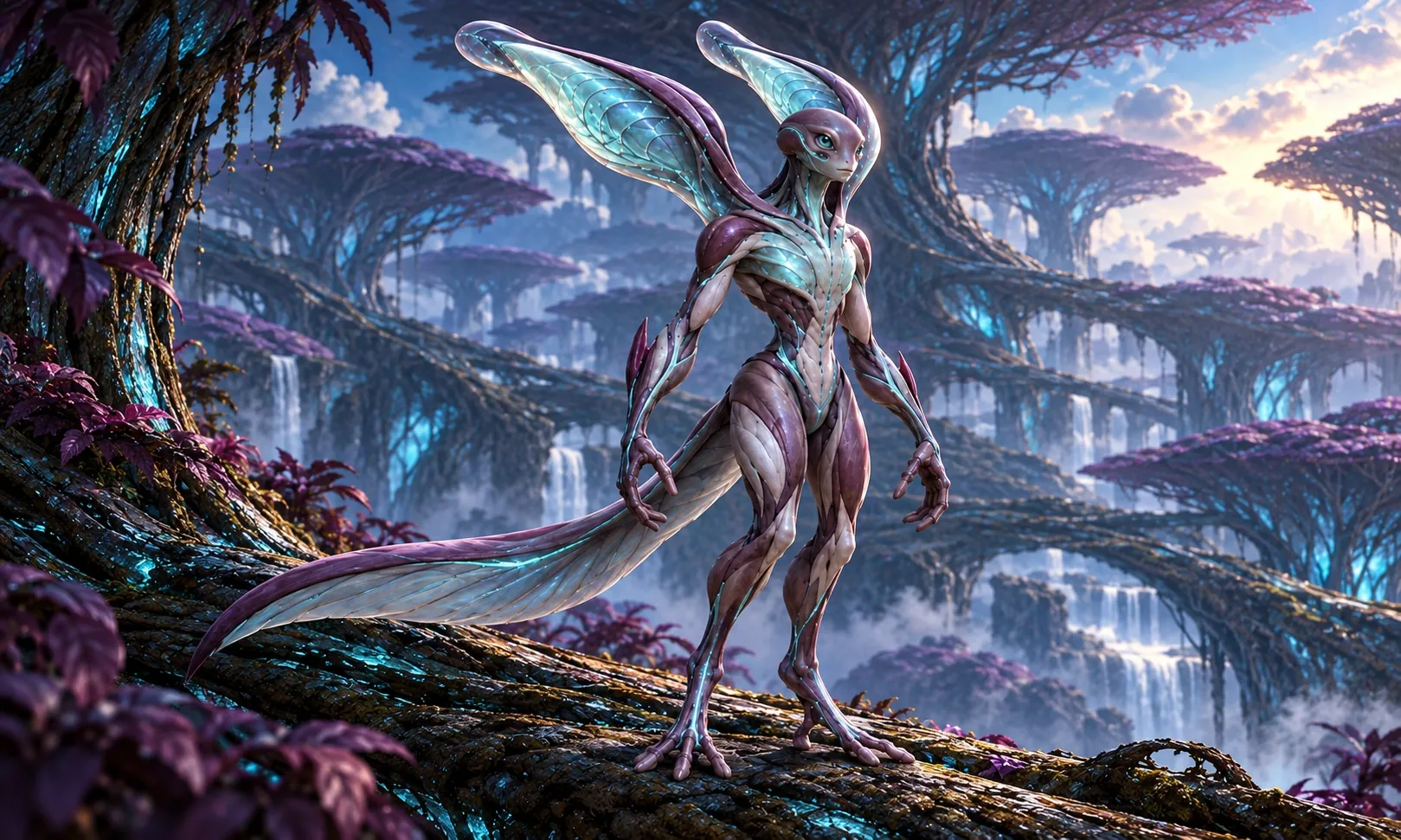 Xelari full-figure marketing illustration